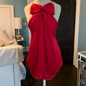 Banana Republic keyhole silk top